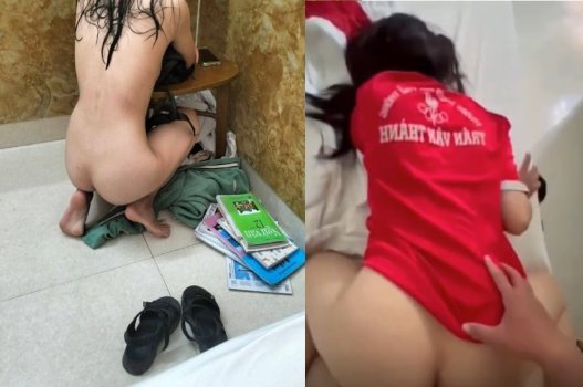Nữ sinh THPT Trần Văn Thành mang tài liệu đến khách sạn học